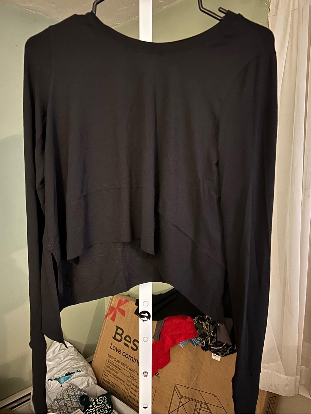 FP Movement by Free People Black Long Sleeve Layered Top